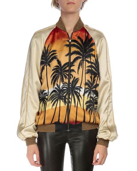 ysl jacket palm trees